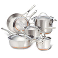 10 piece set of stainless steel cookware
