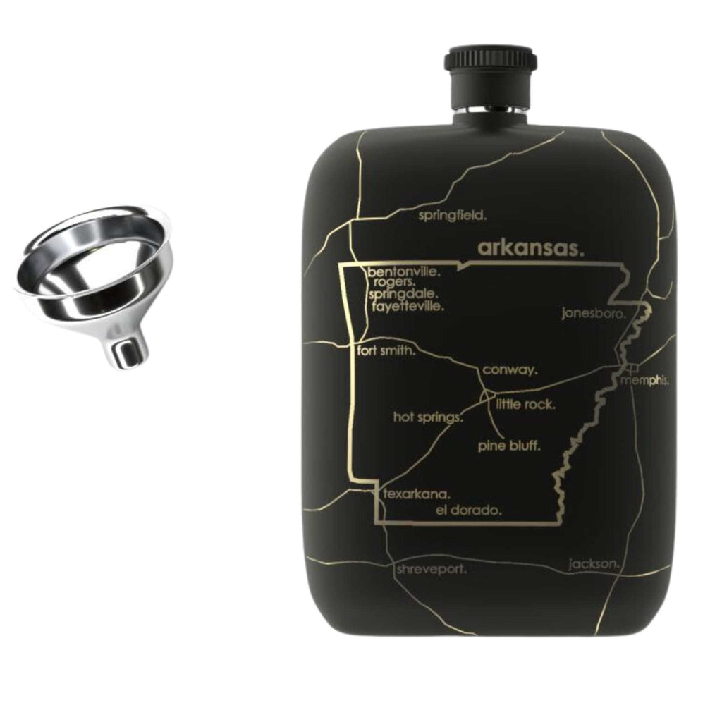 Arkansas State Flask 