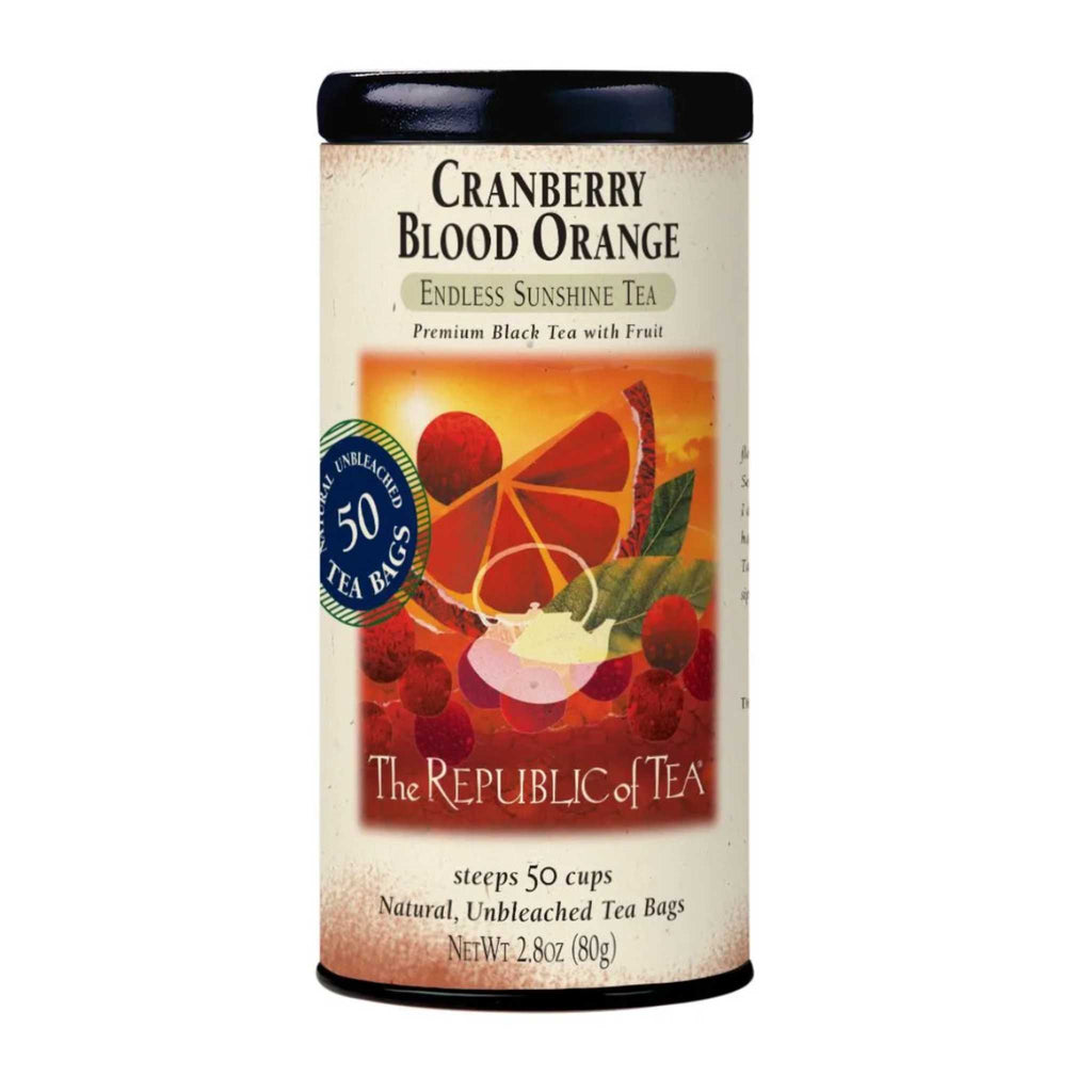 Cranberry blood orange black tea from the Republic of Tea