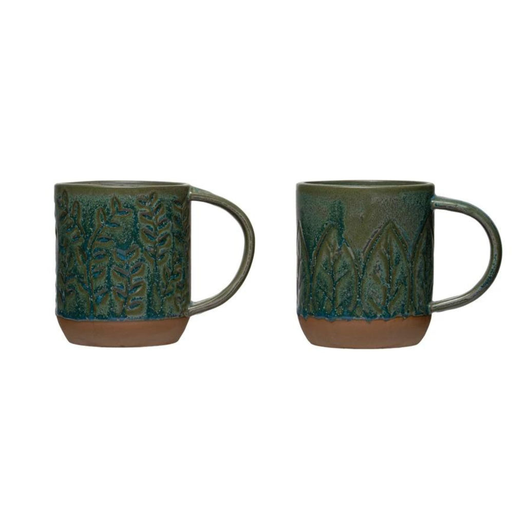 Mug - Stoneware  w/Foliage
