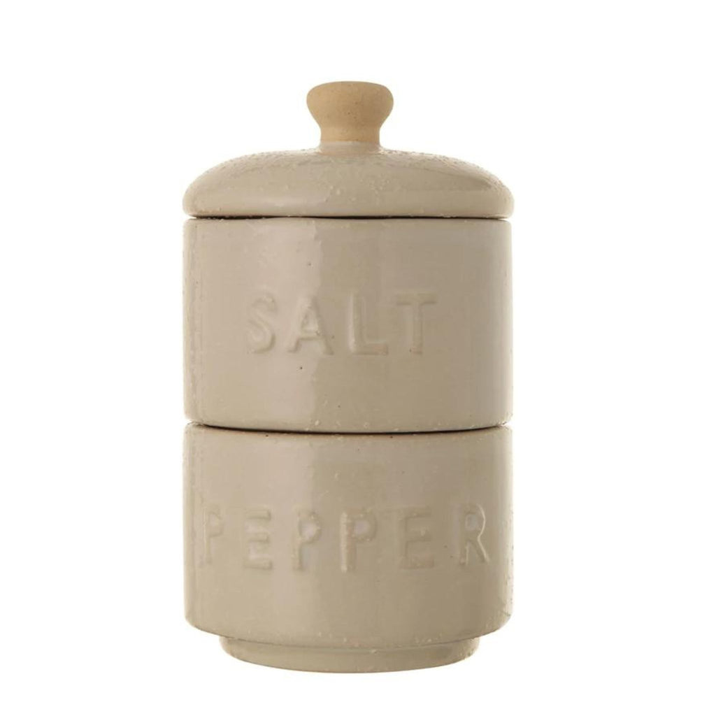 Salt & Pepper Pots W/Lid