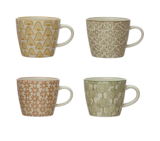 Mug - Stoneware w/Pattern