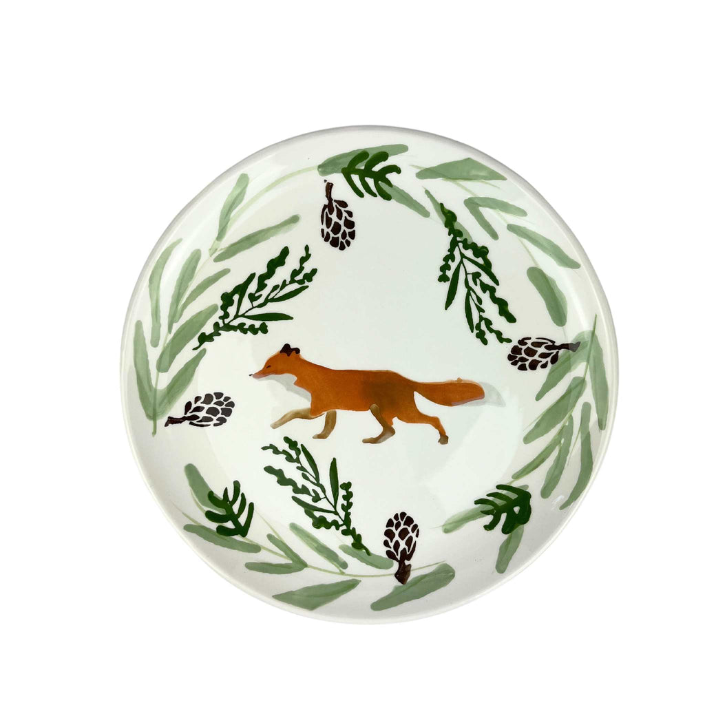 woodland fox appetizer plate