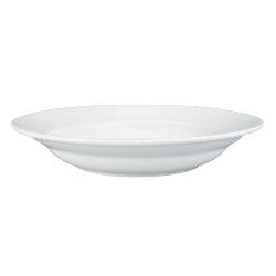 White Bistro Rim Soup Plate