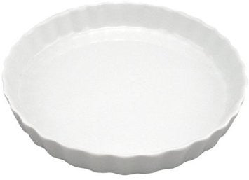 White 10" Quiche Baker