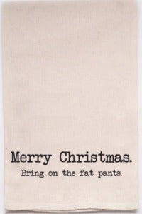 Dishtowel - Fat Pants Christmas