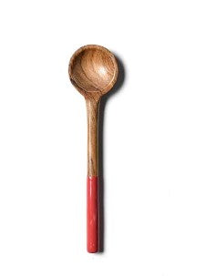 Red Wood Slim Appetizer Spoon