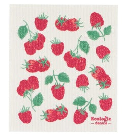 Swedish Dish Cloth - Raspberries