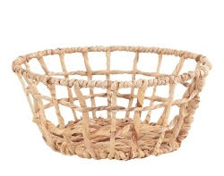 Hand-Woven Water Hyacinth Basket