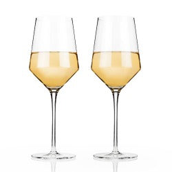 Angled Chardonnay Glasses by Viski