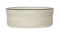 Stoneware Bowl w/Black Rim - 2 Cup