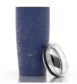 Rogers Maps Insulated Tumbler Blue - 20oz