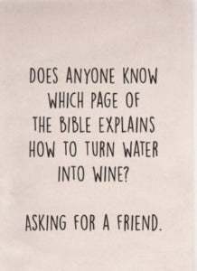 Dishtowel - Water into Wine